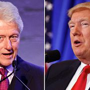 Clinton och Trump. s