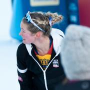 Frida Karlsson och Jessie Diggins. Arkivbild.