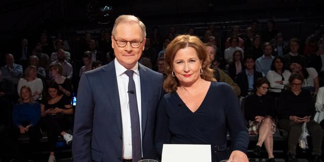 Välkända ansikten på SVT, programledarna Anna Hedenmo och Mats Knutson.   Henrik Montgomery/TT / TT NYHETSBYRÅN