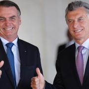 Arkivbild: Jair Bolsonaro och Argentinas president Macri.