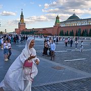 Röda torget i Moskva. Arkivbild.