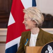 Storbritanniens Rishi Sunak och EU:s Ursula von der Leyen.