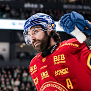 Djurgårdens Ludvig Rensfeldt firade sin 34-årsdag genom att föra mål. 