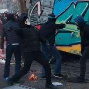 Bild från Paris under lördagen. 