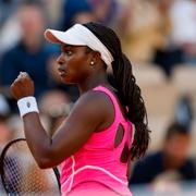 Amerikanskan Sloane Stephens i den tredje omgången av Franska öppna mästerskapen.