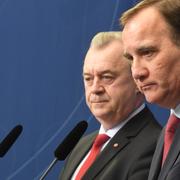 Arkivbild. Landsbygdsminister Sven-Erik Bucht och statsminister Stefan Löfven. 