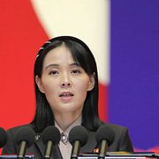 Den nordkoreanske diktatorn Kim Jong Uns syster Kim Yo-Jong.