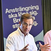 Ulf Kristersson (M), Elisabeth Svantesson (M) och Gunnar Strömmer (M). Arkivbild.
