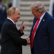Putin och Trump i Alaska i somras. 