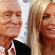 Hugh Hefner tillsammans med sin hustru Crystal Hefner. 