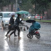 Regn i Stockholm.