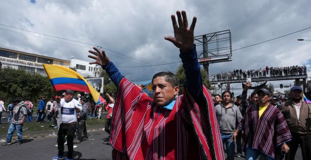 Protester i Quito. Dolores Ochoa / AP