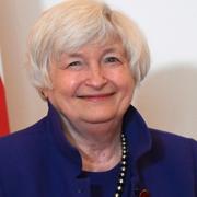 USA:s finansminister Janet Yellen vid fredagens G7-möte i London. 