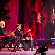 Lovables medgrundare och vd Anton Osika på scenen under techmässan Slush 2025.