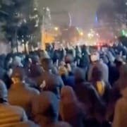 Demonstranter i Teheran, 10 januari. 