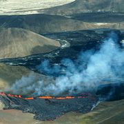 Aktivitet vid Fagradalsfjall förra året. Ernir Snaer / AP