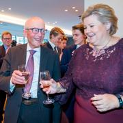 Kåre Willoch och Erna Solberg.