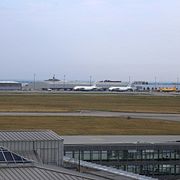 Flygplatsen i Leipzig på onsdagen.