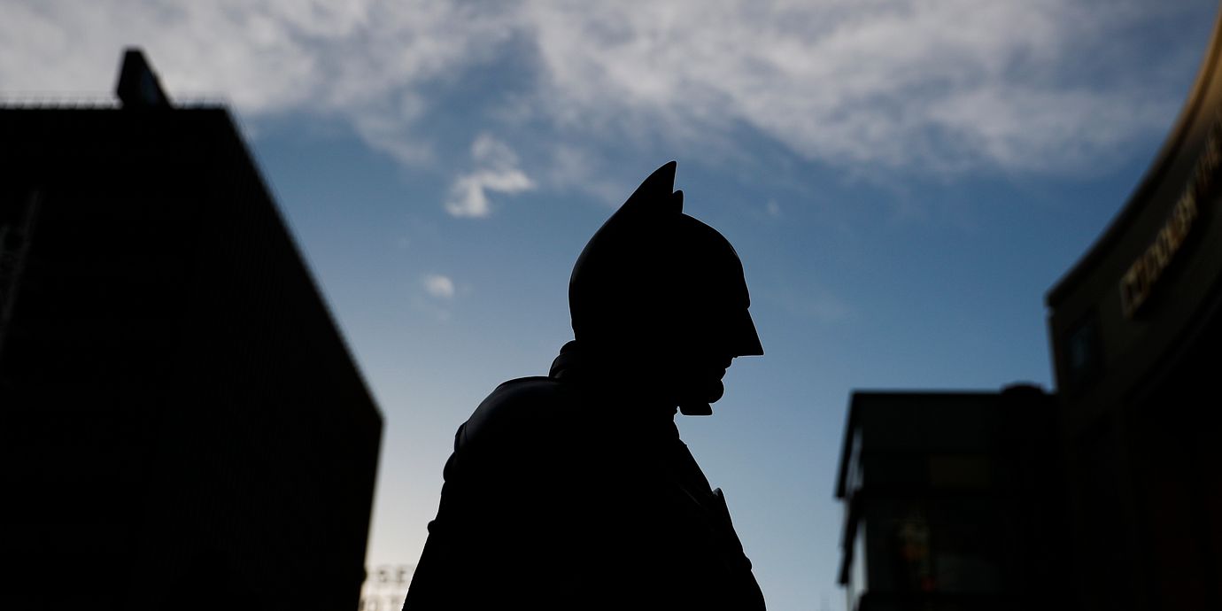 Silhuett av en annan Batman-imitatör.