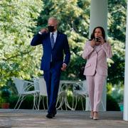 Joe Biden och vicepresident Kamala Harris. 