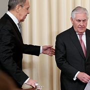 Rex Tillerson och Sergej Lavrov.