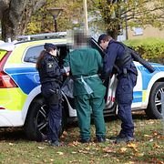 Bild från polisinsatsen, 25 oktober.