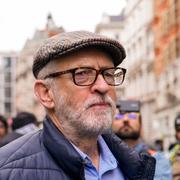 Jeremy Corbyn på en propalestinsk demonstration i februari förra året.