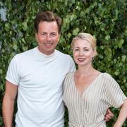 Julia Dufvenius och Christopher Wollter