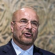Det iranska parlamentets talman Mohammad Bagher Ghalibaf leder delegationen.