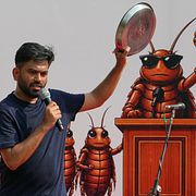 Abhijeet Dipke grundade den sociala rörelsen CJP, eller kackerlackspartiet.