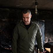 Vitalij Klytjko i en bombad lägenhet i Kyiv.