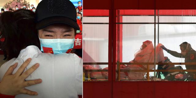 Familjeåterförening i Kina/smittad i New York.  TT