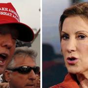 Donald Trump och Carly Fiorina.