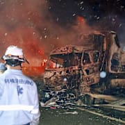 Stor jättekrasch i Japan under fredagen. 