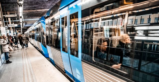 Stockholms tunnelbana. Tomas Oneborg/SvD/TT