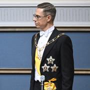 Avgående presidenten Sauli Niinistö och tillträdande Alexander Stubb.