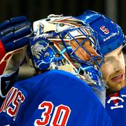 Henrik Lundqvist och Dan Girardi.