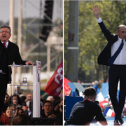 Jean-Luc Mélenchon och Eric Zemmour.