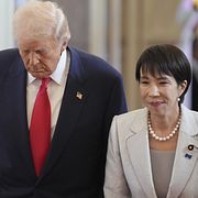 Trump och Takaichi i Tokyo i oktober i fjol.