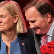 Joe Biden, Magdalena Andersson, Stefan Löfven och Donald Trump. 