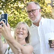 Liberalernas partiledare Johan Pehrson (L) under politikerveckan i Almedalen.