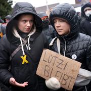 Luisa Neubauer och Greta Thunberg. 