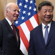 USA:s och Kinas ledare Biden och Xi. Arkivbild.