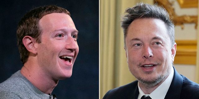 Zuckerberg/Musk. AP