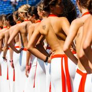 Arkivbild: ”Grid girls” efter kvalet i Monacos F1-tävlingar 2017.