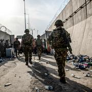 Brittiska soldater i Afghanistan 2021.