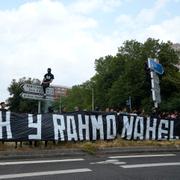 En demonstration för Nahel i förorten Nanterre.