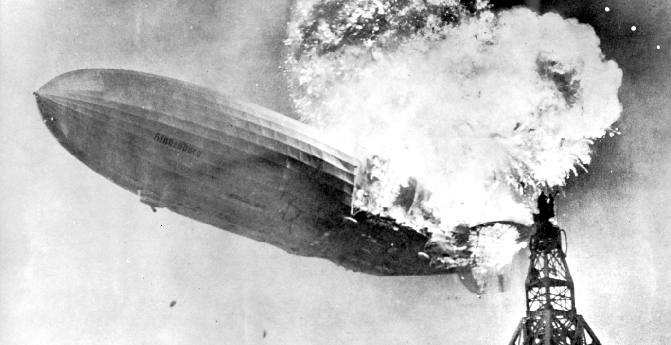Från Hindenburg-katastrofen 1937. 