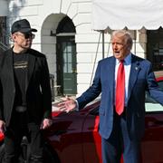 Tesla-vd:n Elon Musk och USA:s President Donald Trump.