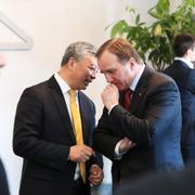 Nevs grundare tillsammans med statsminister Stefan Löfven. 